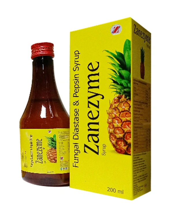 Zanezyme Syrup – Ayurvedic Digestive & Enzyme Tonic with Vitamins (Pineapple Flavour)